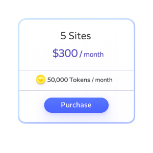 Screenshot of an AI-powered post generator subscription interface for WordPress on SkooledUp.com