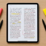 An open notebook with notes and editing marks, representing content improvement and refinement.