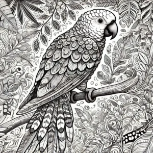 Blue-Eyed Ground-Dove AI generated coloring page