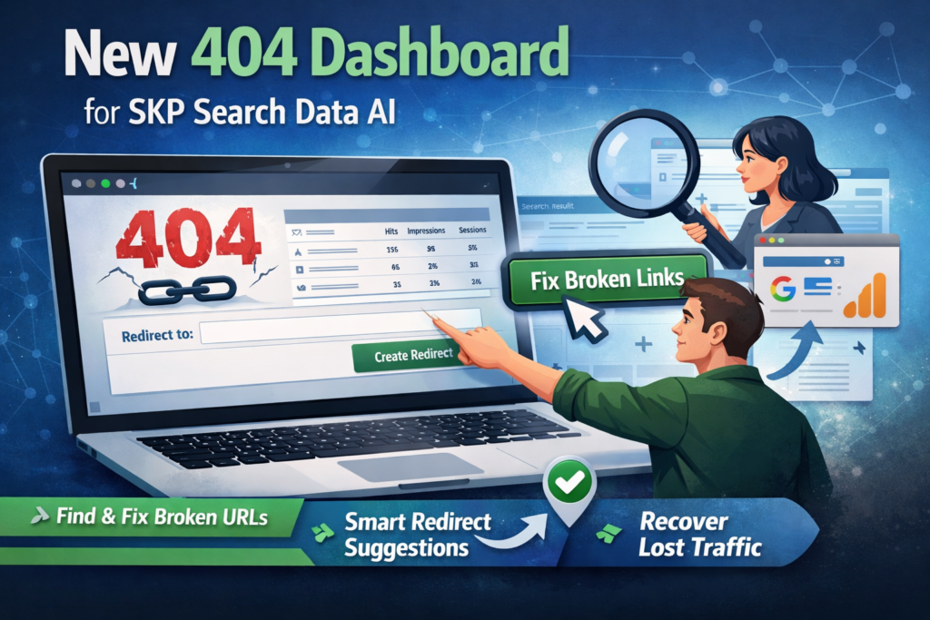 fix 404 errors from your wordpress dashboard using gsc and ga4 data